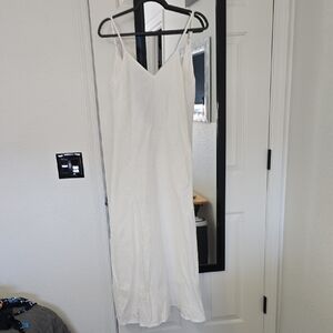 Nordstrom White Cotton Gauze  Dress Sz Sm